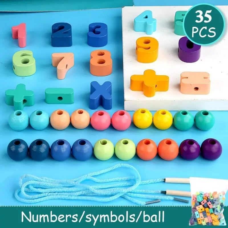 BowLift | Educational wooden beads for shoelaces for children