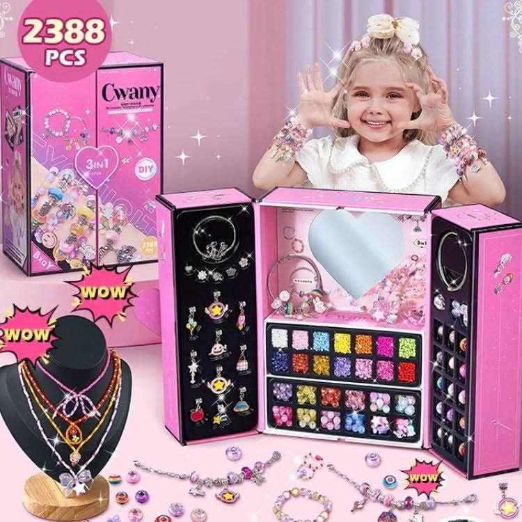 BowLift | Creative Bracelet Craft Kit for Girls with Sparkling Charms