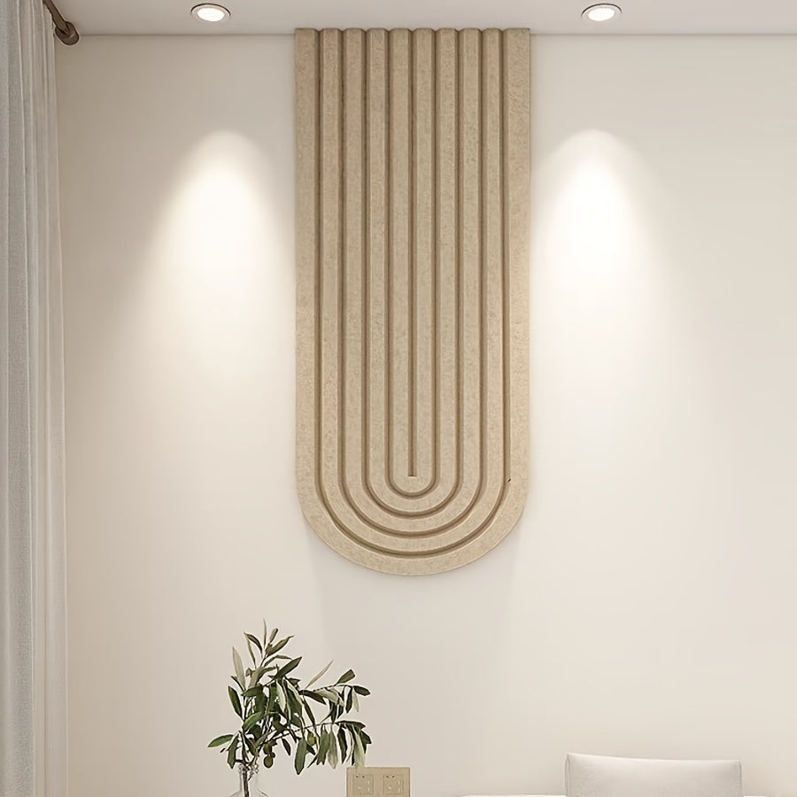 BowLift | Curved Felt Notice Board – Large Self-Adhesive Wall Decoration made of Polyester Felt