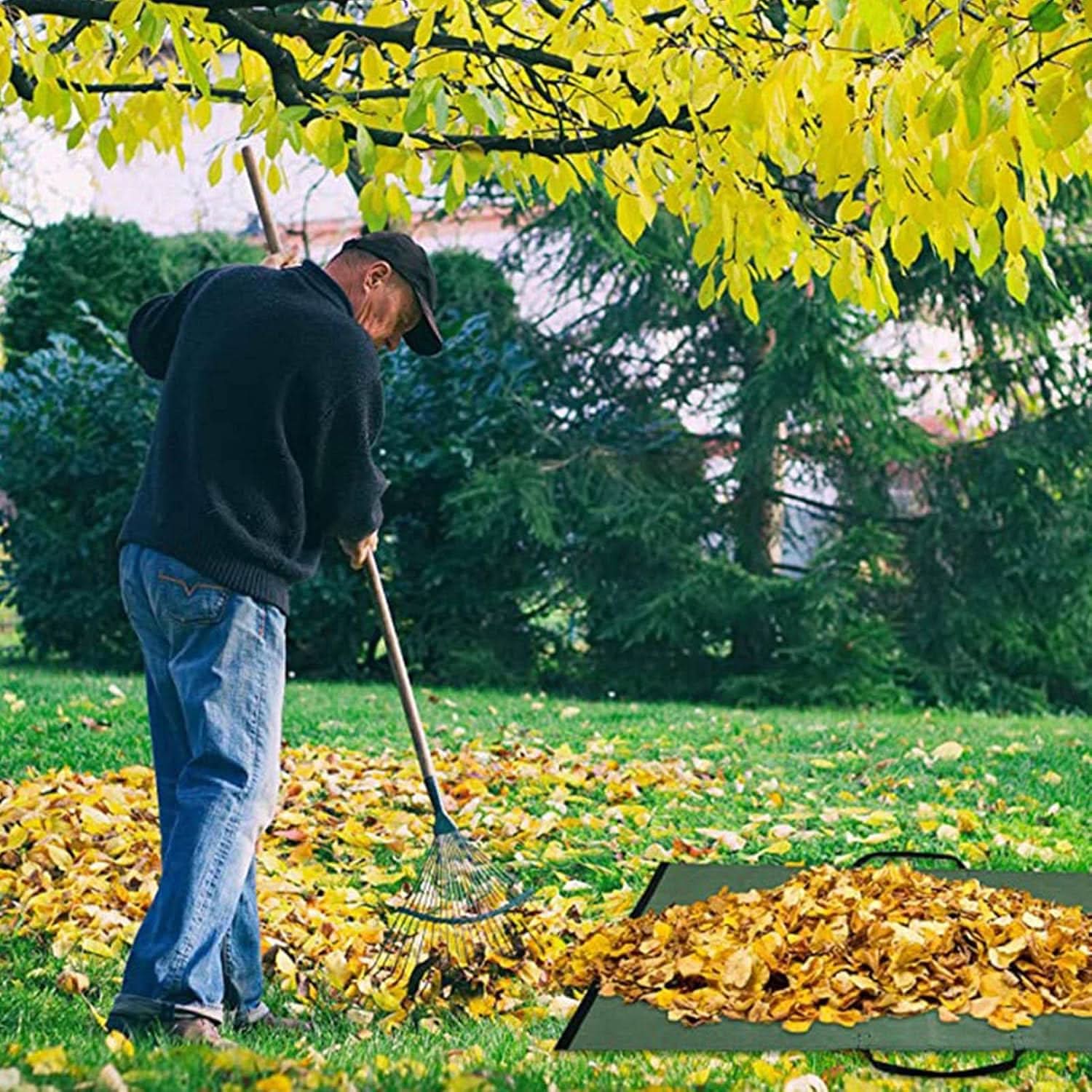 BowLift | Foldable Garden Waste Bag – Durable Leaf Collector