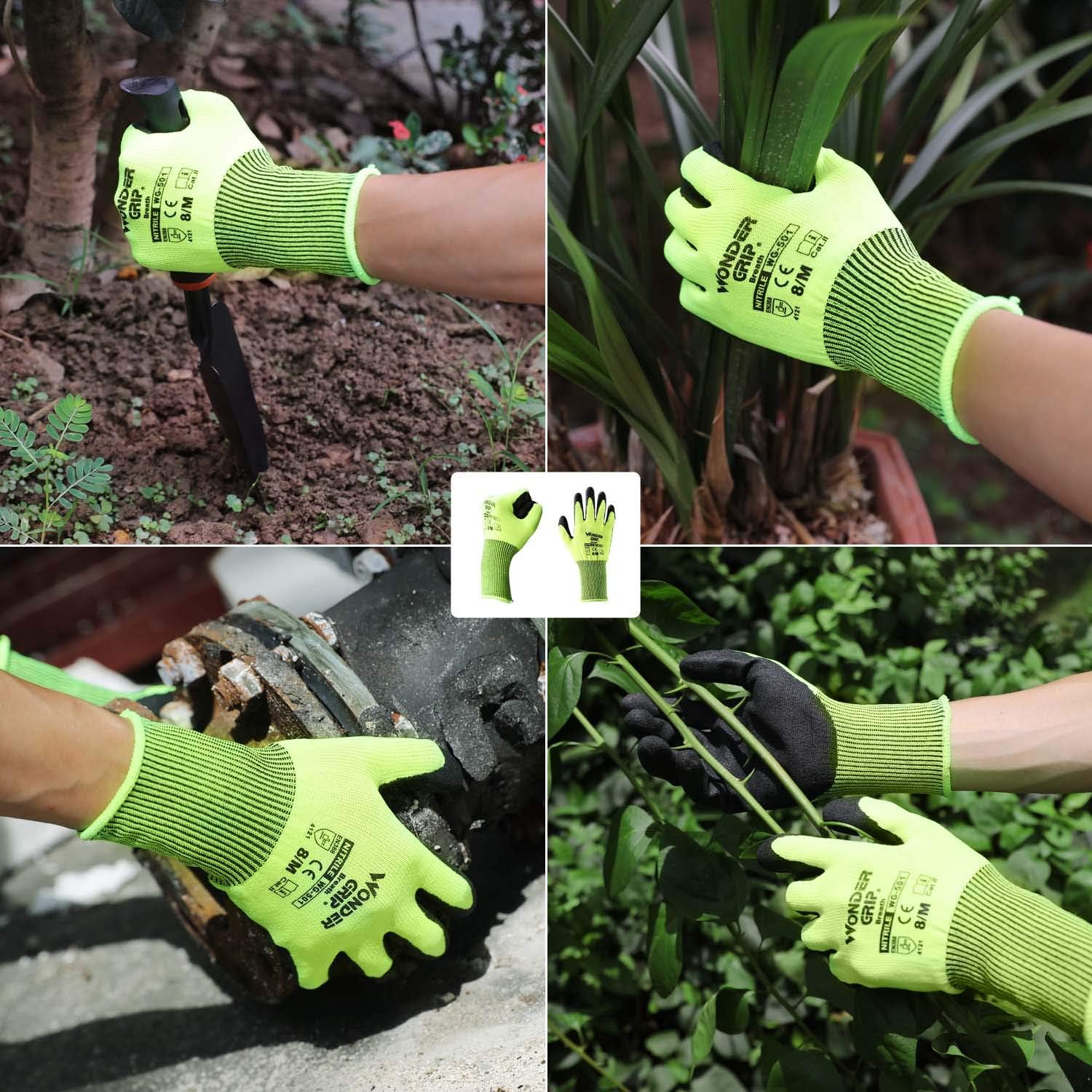 BowLift | Work Gloves with Wonder Grip – Non-Slip Gloves for Gardening and Craftsmanship