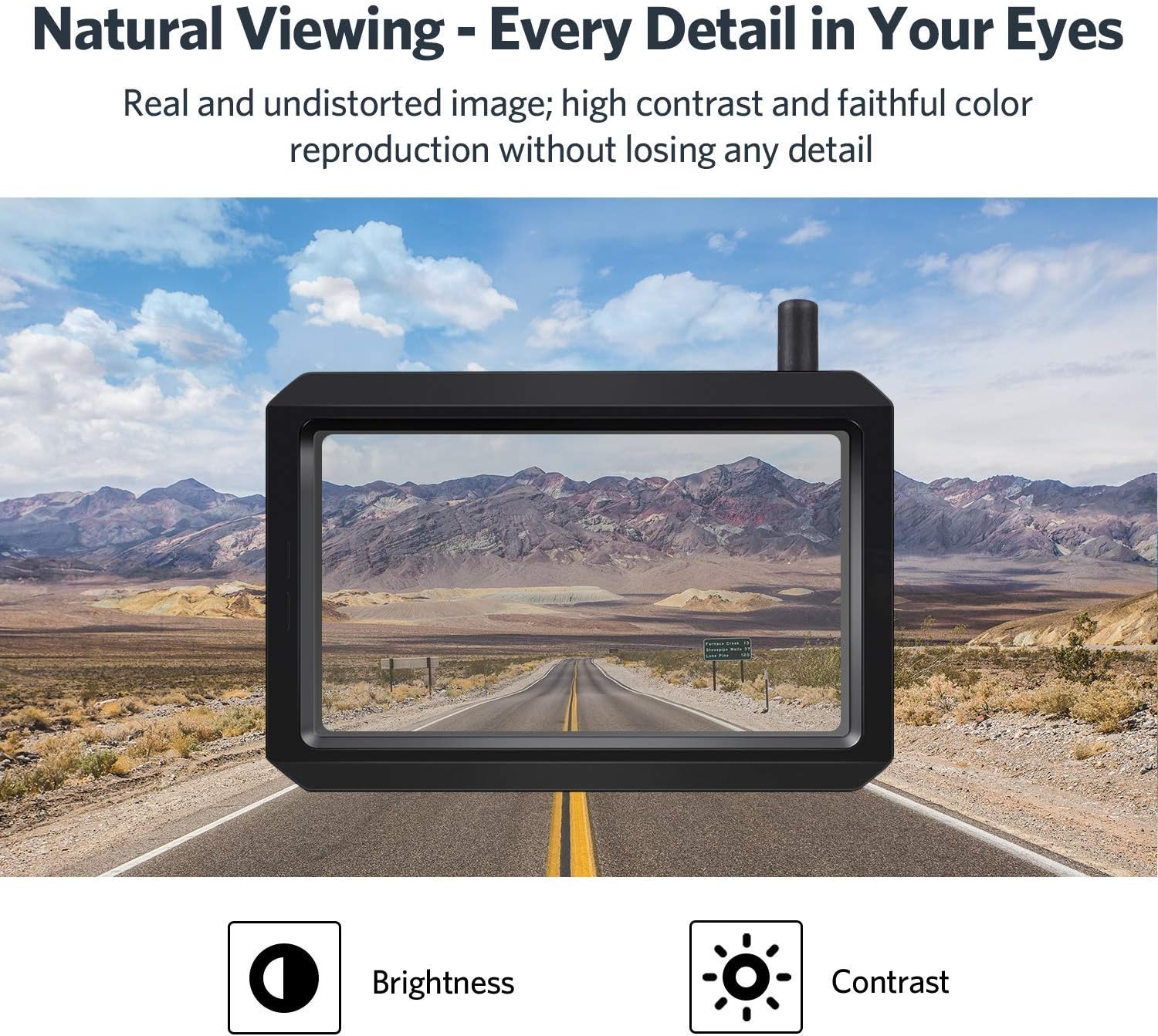 BowLift | Wireless Rear View Camera with 5" or 7" Monitor – 20m Night Vision & Waterproof Reversing System for Car, Van & Camper