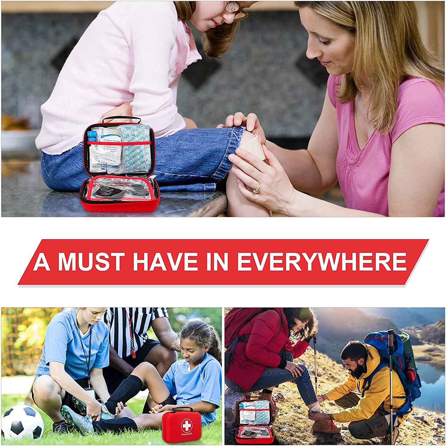 BowLift | Compact First Aid Kit – Portable Emergency Medical Bag for Home, Travel, Camping & Hiking