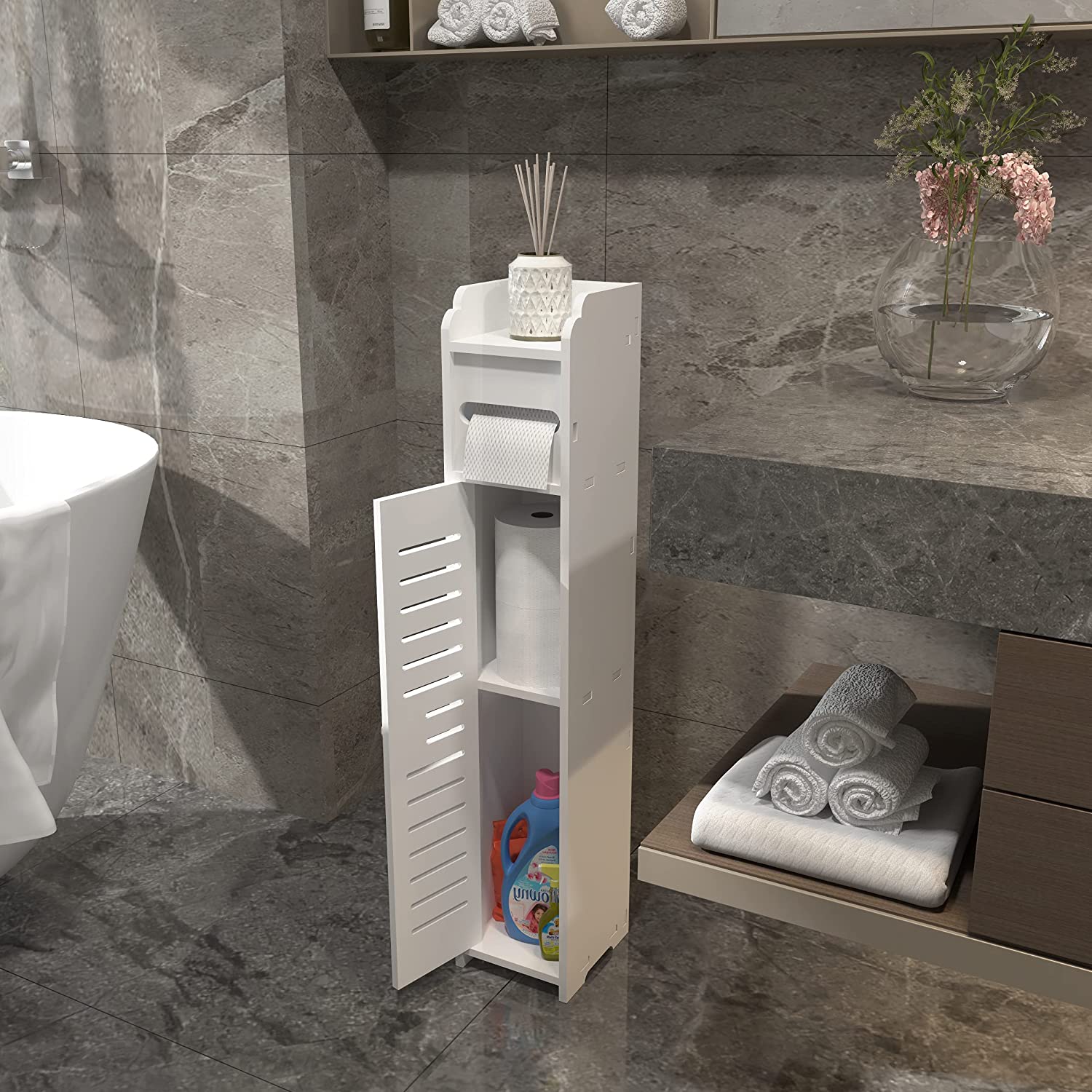 BowLift | Bathroom Storage Floor Cabinet