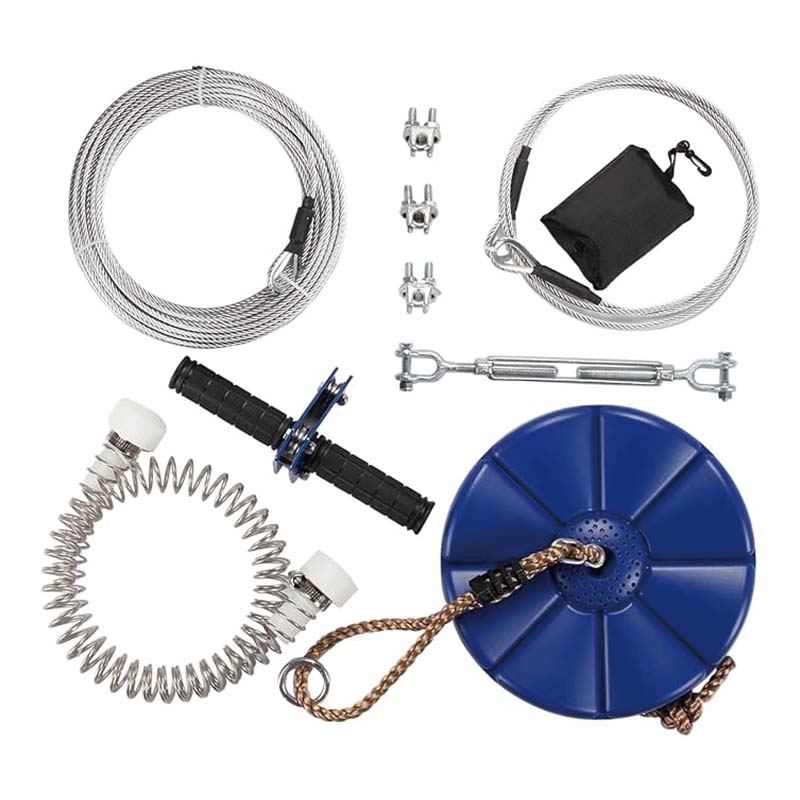 BowLift | Zipline Kit for Kids and Adult, 95 ft Zip Line Kits Up to 250 lb,Playground Entertainment with Stainless Steel Zipline, Spring Brake, Safety Harness, Seat