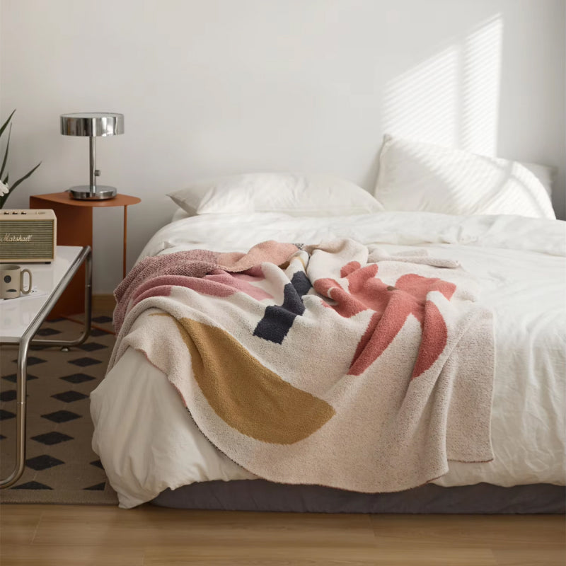 BowLift | Bohemian Flower Knitted Throw Blanket