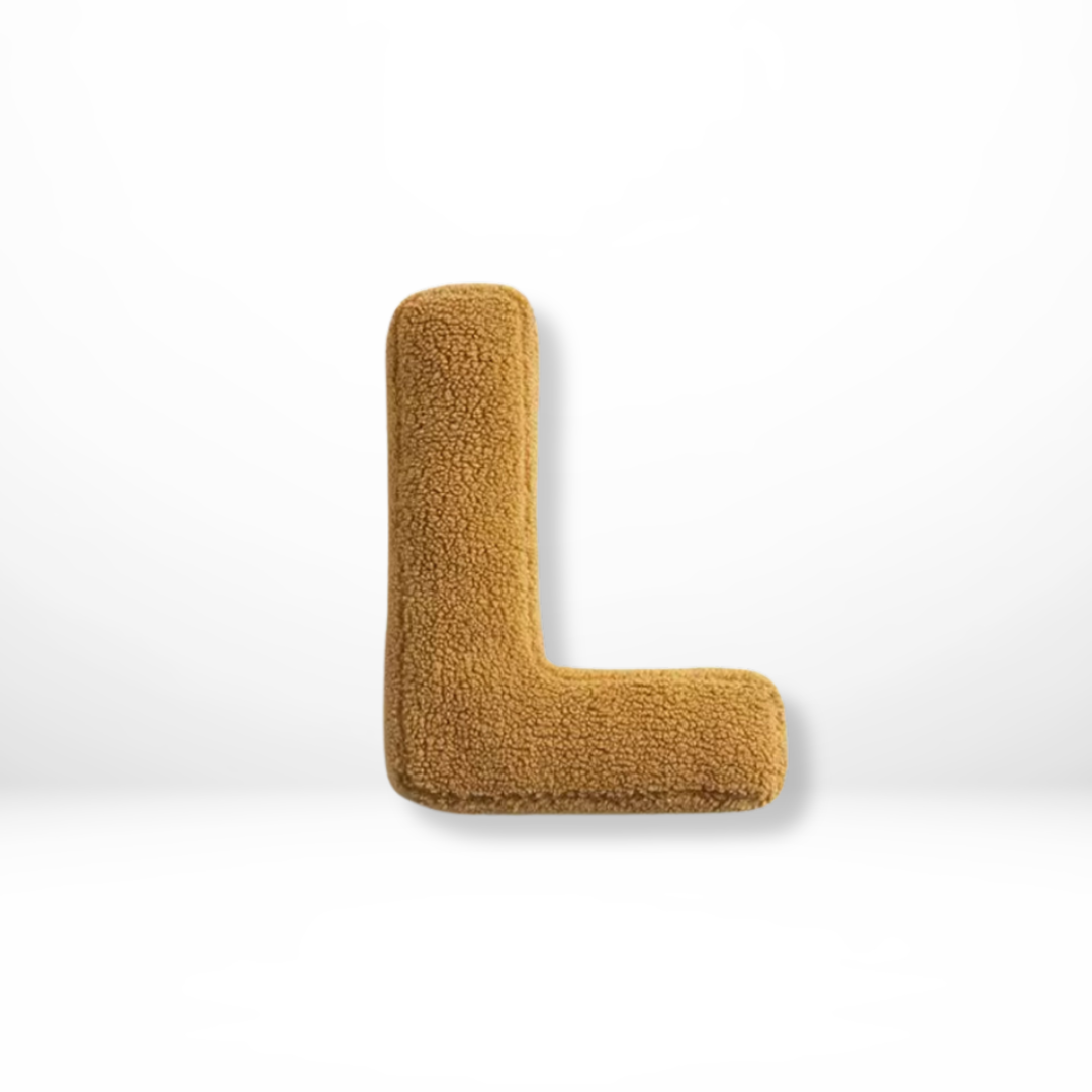BowLift | Alphabet Cushion Velura – Soft Velvet Decorative Cushion in Every Letter of the Alphabet