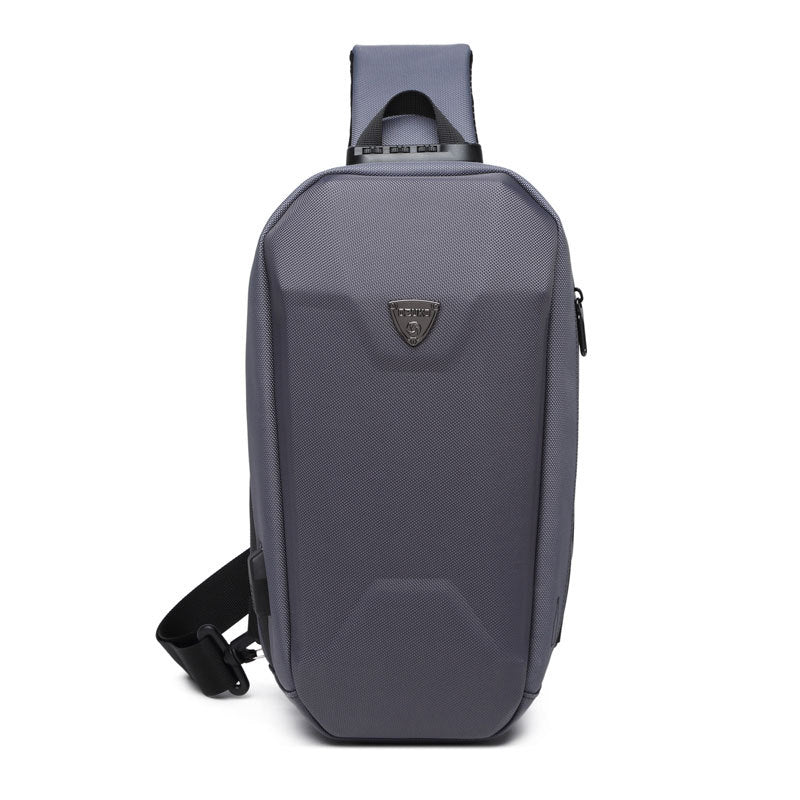 BowLift | Hard Shell Sling Bag with Lock, USB Port, Waterproof Material, Anti-theft Zips