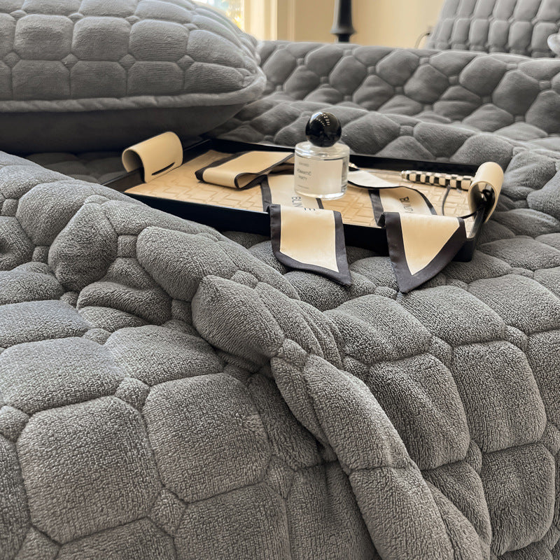 BowLift | Modern Soft Throw Blanket with Square Texture – Stylish Fluffy Bed & Sofa Cover