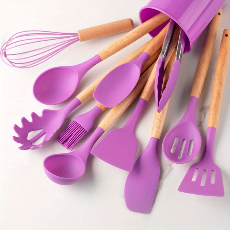 BowLift | SilicoWare – 12-piece kitchen silicone utensils set