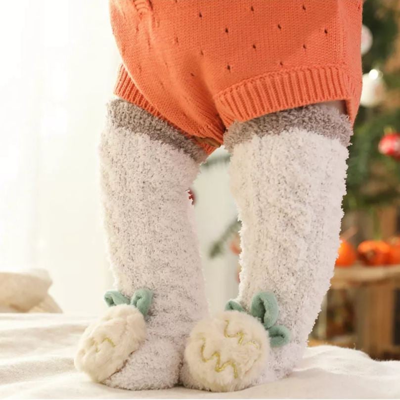 BowLift | A Pair of Baby Cute Coral Fleece Socks