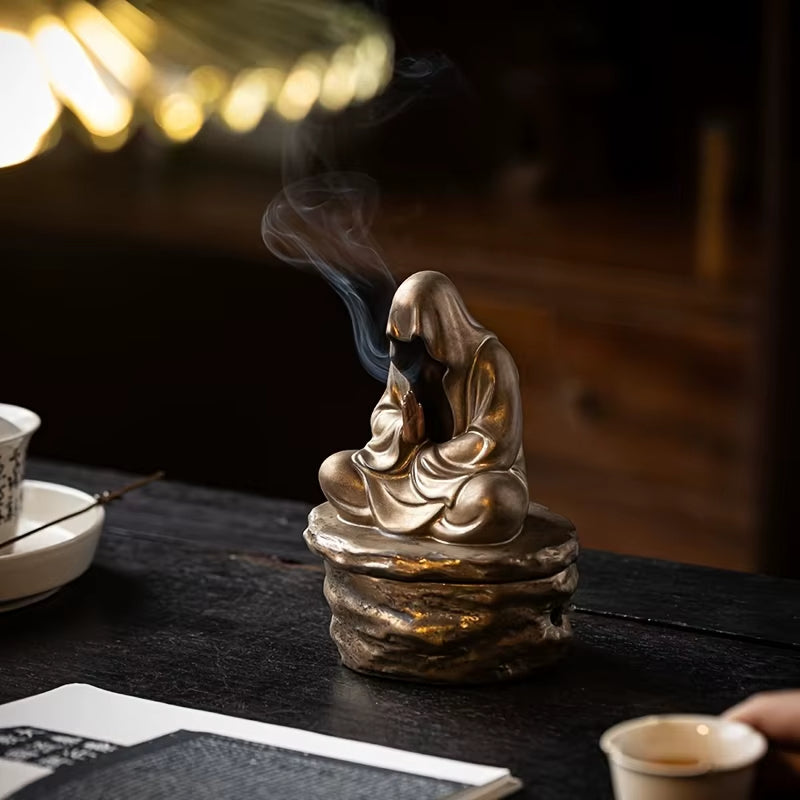 BowLift | Silent Monk Backflow Ceramic Incense Burner