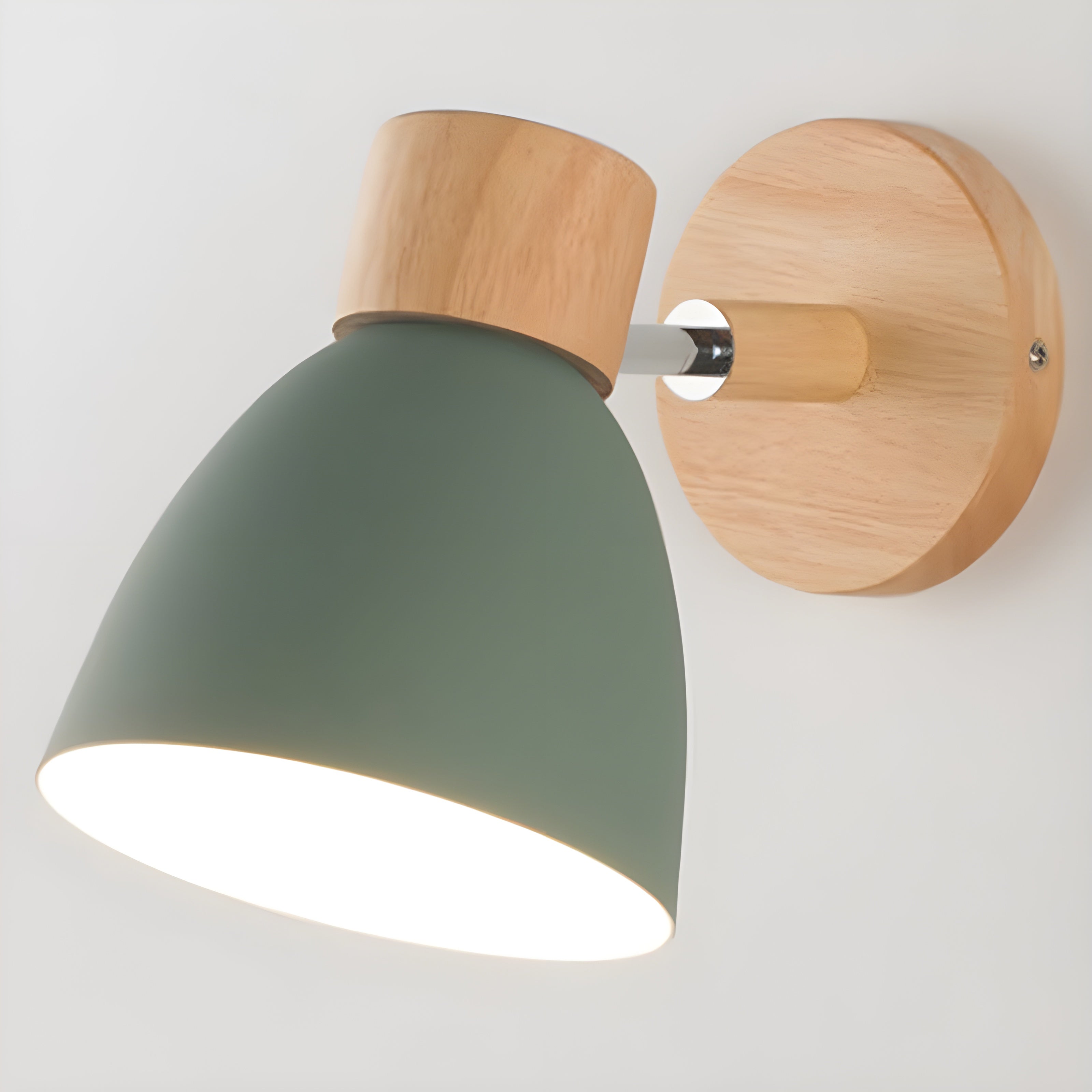 BowLift | Wood Nordic Wall Lamp with Switch for the Bedroom