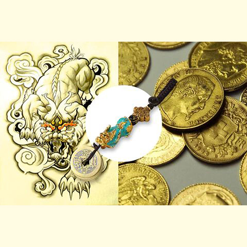 BowLift | FengShui Pi Xiu Coin Keychain