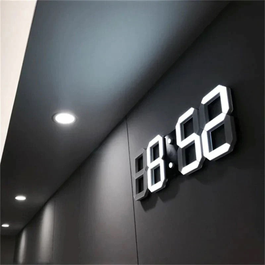 BowLift | Designer LED 3D Wall Clock with Digital Display and Intuitive Operation