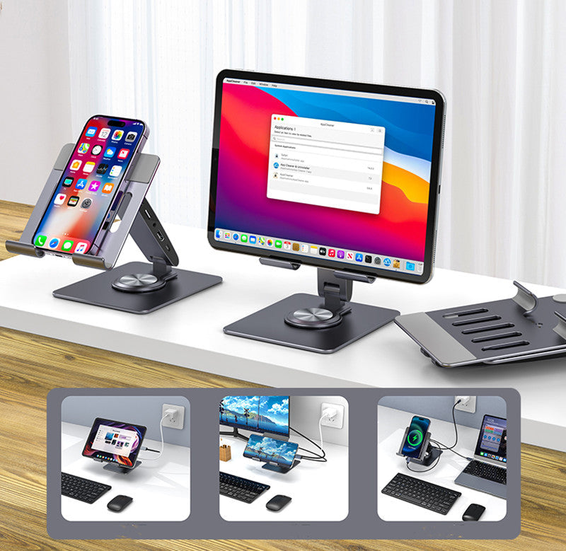 BowLift | 8-Port Hub Extension Foldable Adjustable Aluminum Alloy Stand