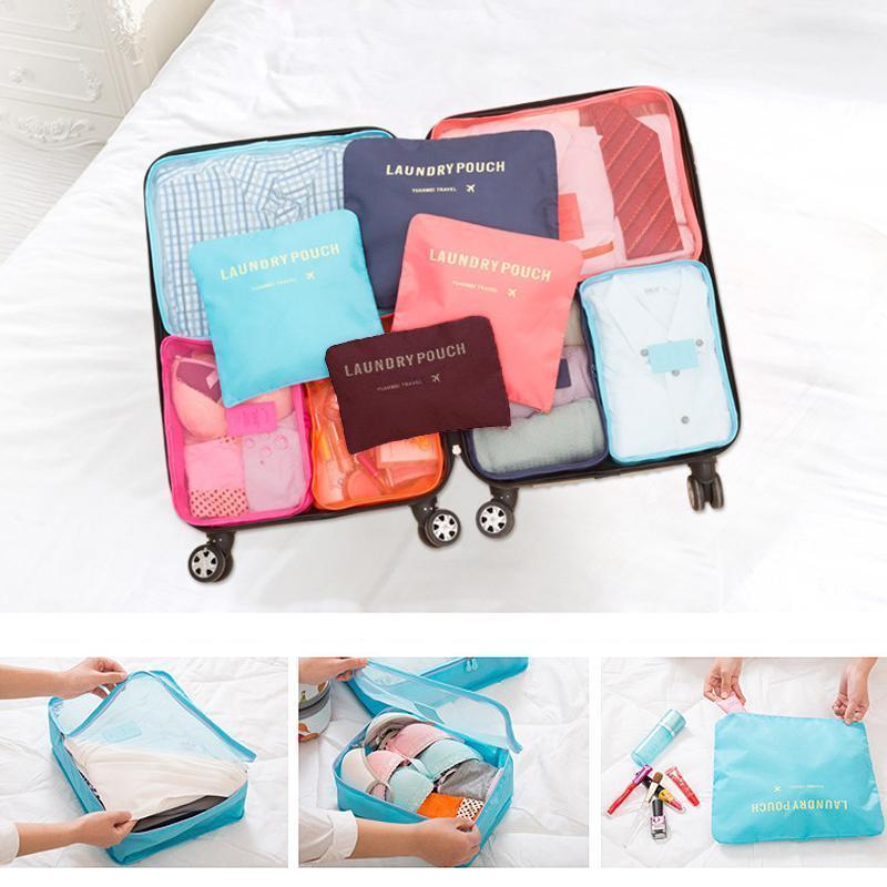 BowLift | 6 Piece Portable Luggage Packing Cubes
