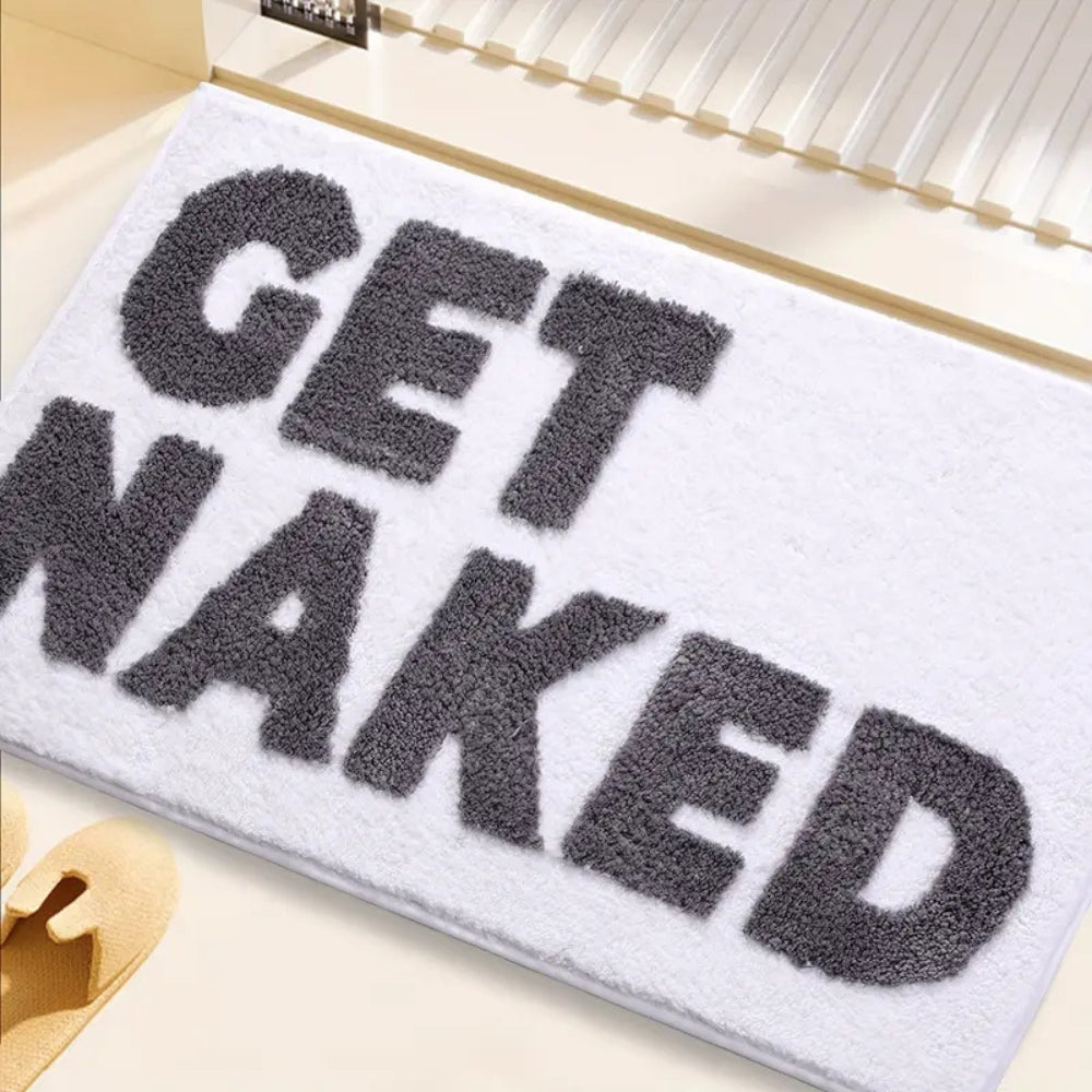 BowLift | "Get Naked" Funny Bathroom Mat