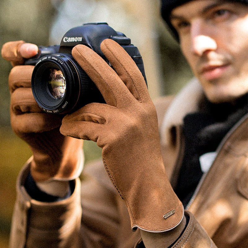 BowLift | Cold-resistant suede gloves