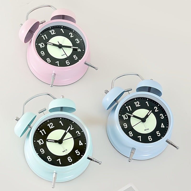 BowLift | LuminousTime - Elegant Metal Alarm Clock with Gentle Lighting for Peaceful Mornings and Nights