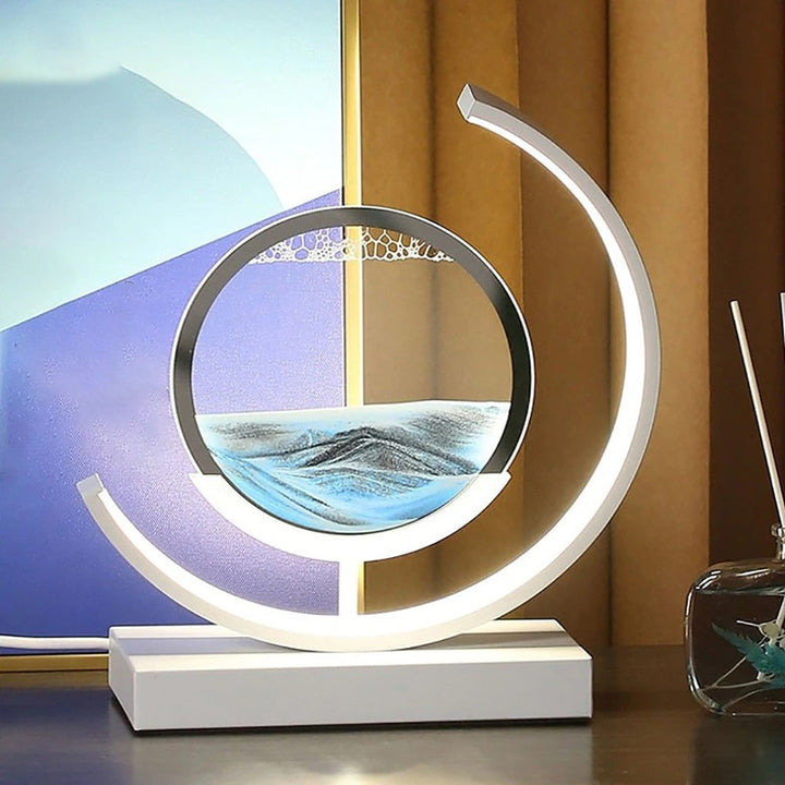 BowLift | LED Table Lamp with Moving Sand Landscape – SandLight
