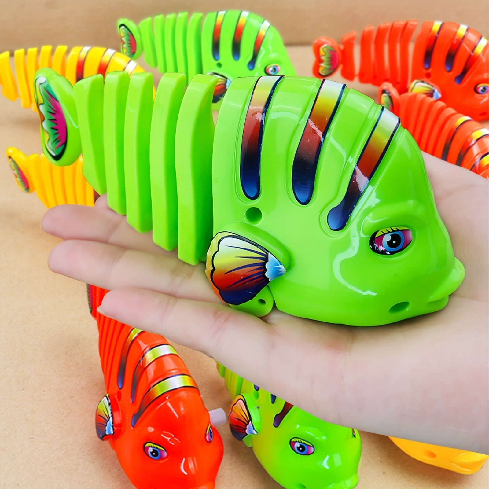 BowLift | Plastic Wind-Up Wiggle Fish Toys
