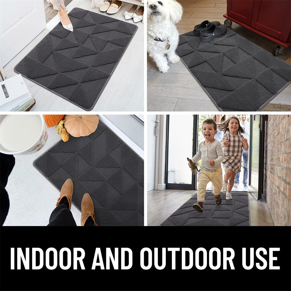 BowLift | Modern Geometric Non-Slip Microfiber Door Mat