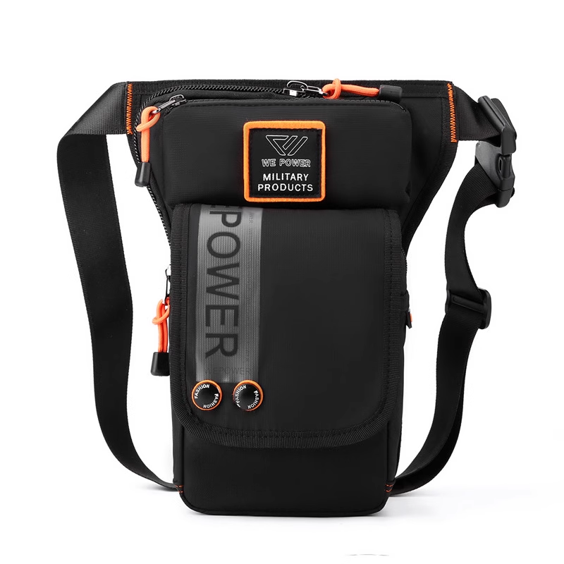 BowLift | Personalized Men's Motorcycle Style Waterproof Nylon Leg Chest Bag