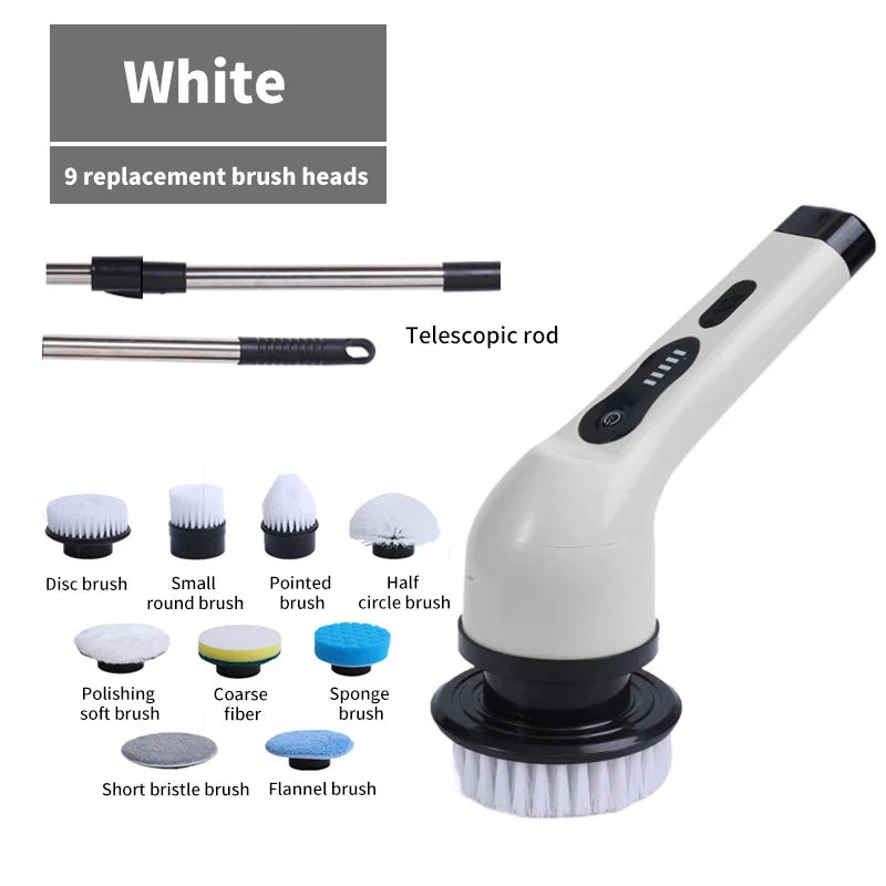 BowLift | 9-in-1 Electric Spin Cleaning Brush with LED Display – 1+1 FREE