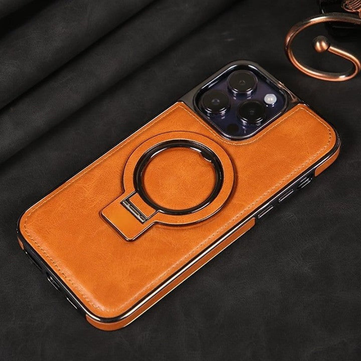 BowLift | Luxury Leather Invisible Stand iPhone Case
