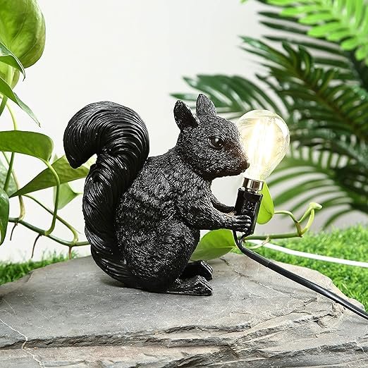 BowLift | Table lamp squirrel resin LED animal light