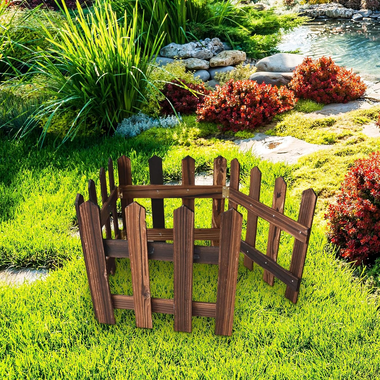BowLift | Decorative wooden garden fence for flower beds and outdoor areas