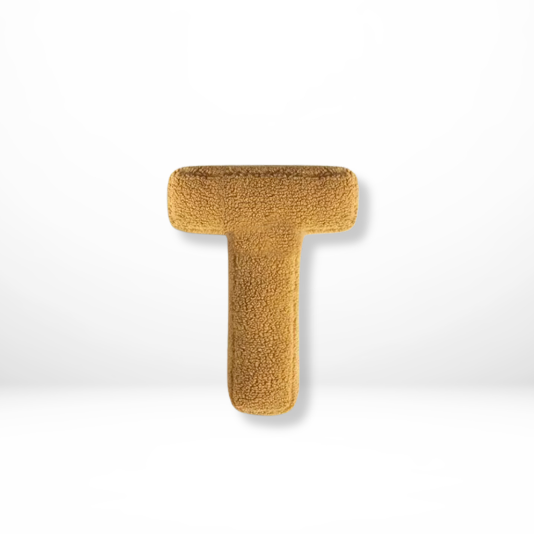 BowLift | Alphabet Cushion Velura – Soft Velvet Decorative Cushion in Every Letter of the Alphabet
