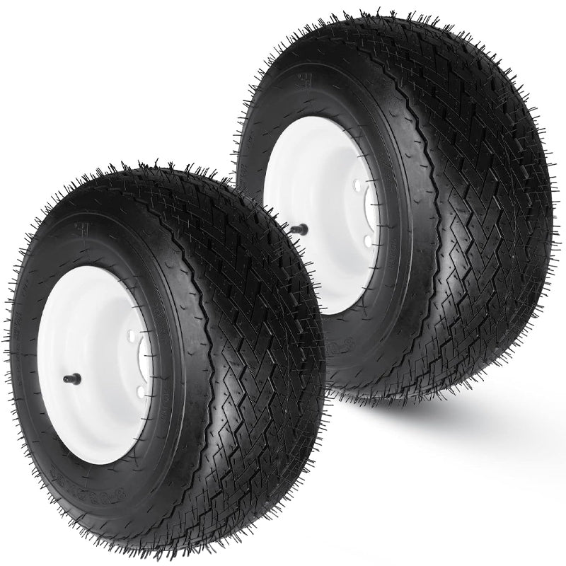 BowLift | 18x8.50-8" Mower Centered Hub Tires 2 Pack 2.83" Greased Bushing Tires for Riding Lawnmowers