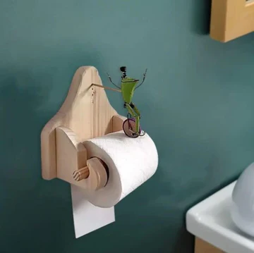 BowLift | Frog Rider | Toilet Paper Holder
