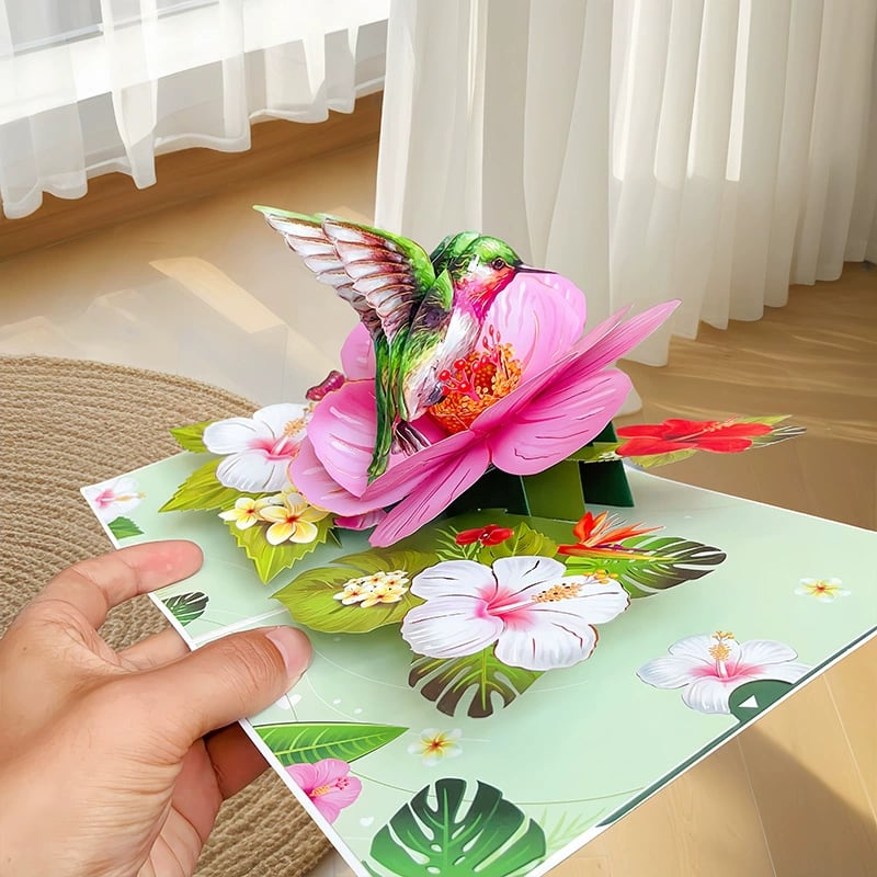 BowLift |  Vibrant 3D  Butterfly & Daisy Pop-Up Greeting Card
