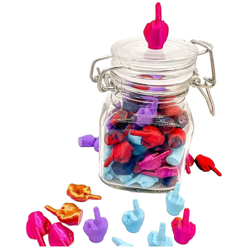 BowLift | Glass with Middle Fingers