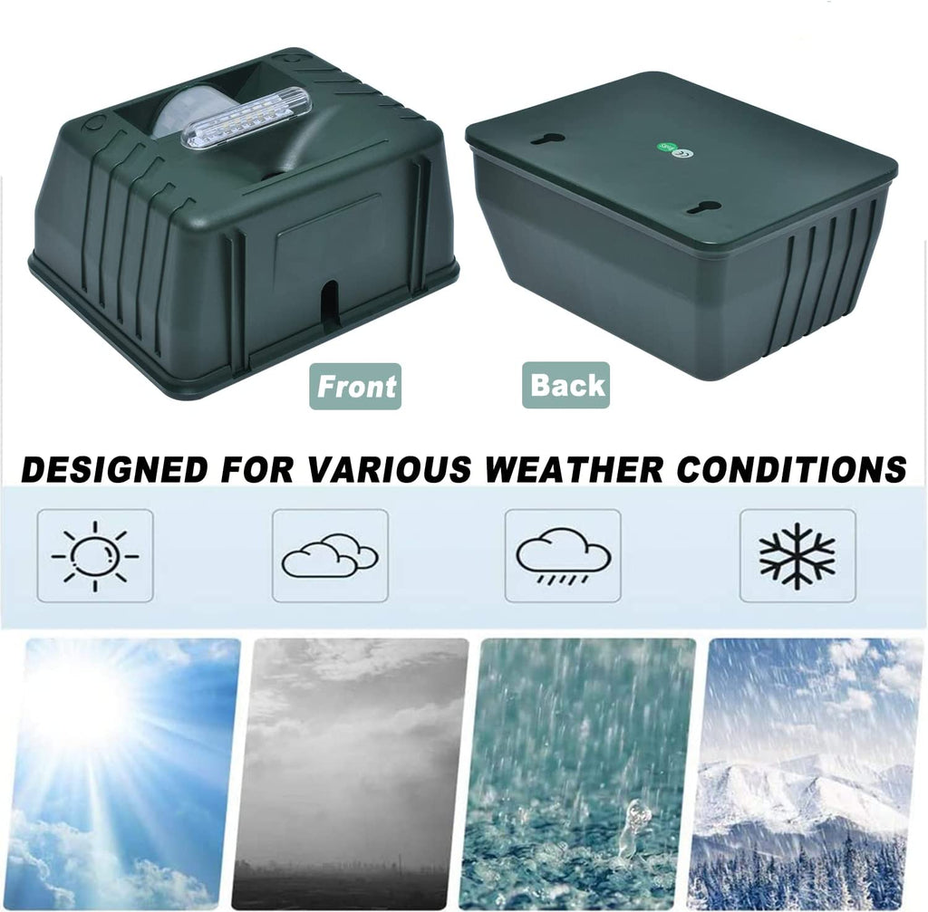 BowLift | Outdoor Ultrasonic Bird Repeller | Effective, Humane Woodpecker Deterrent for Gardens, Patios & Farms