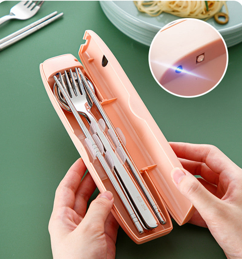 BowLift | Portable Cutlery Set With UV Disinfection For Killing Bacteria