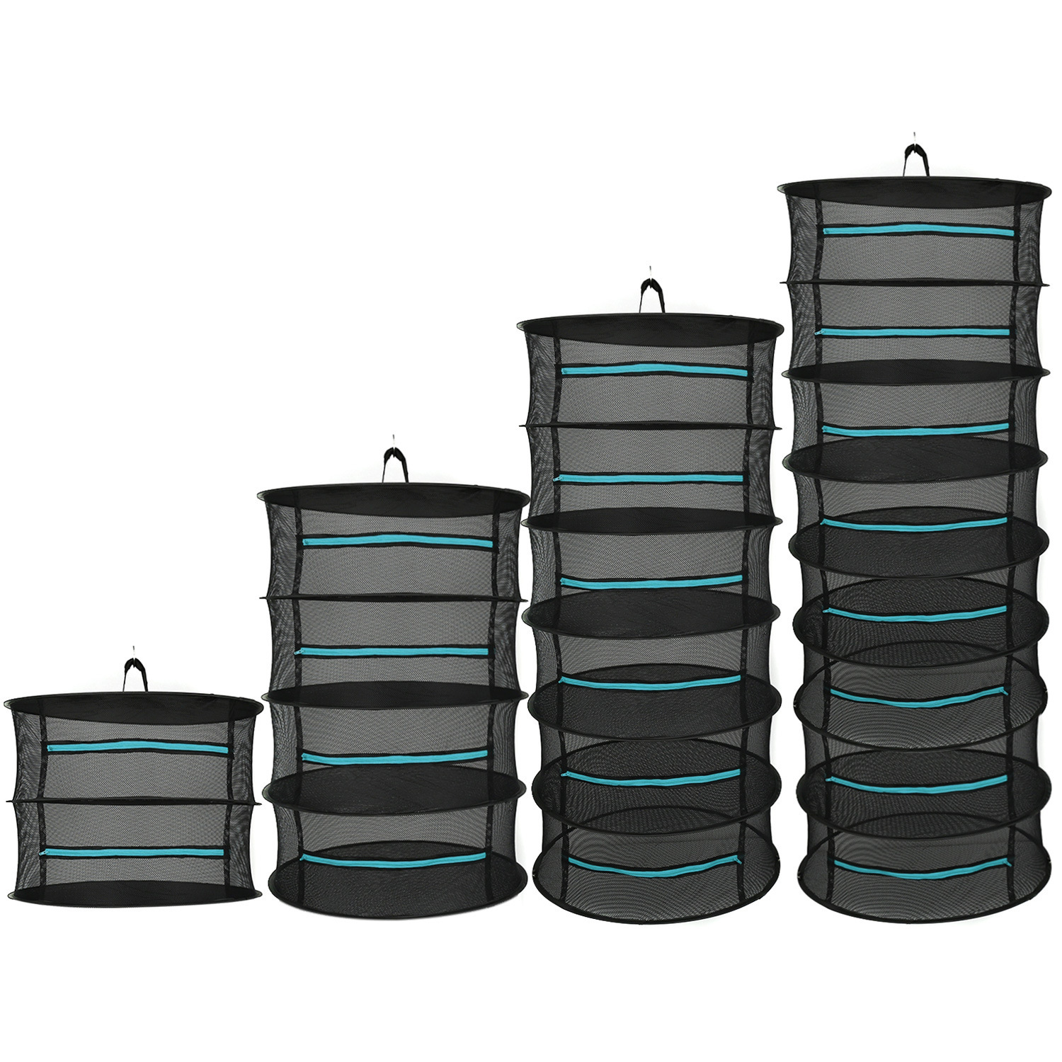 BowLift | Foldable drying basket for fruits, vegetables, and herbs – Multi-tier net storage for quick drying process