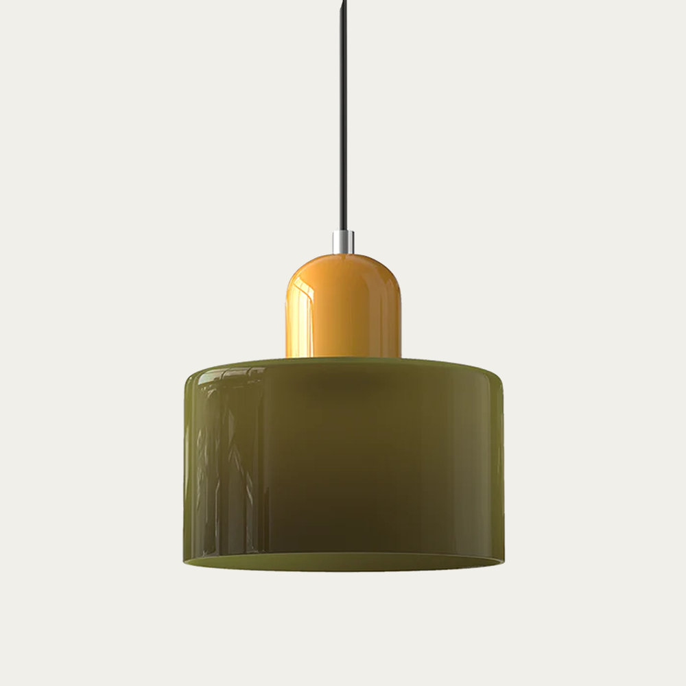 BowLift | Glass light in subtle colors of the kitchen