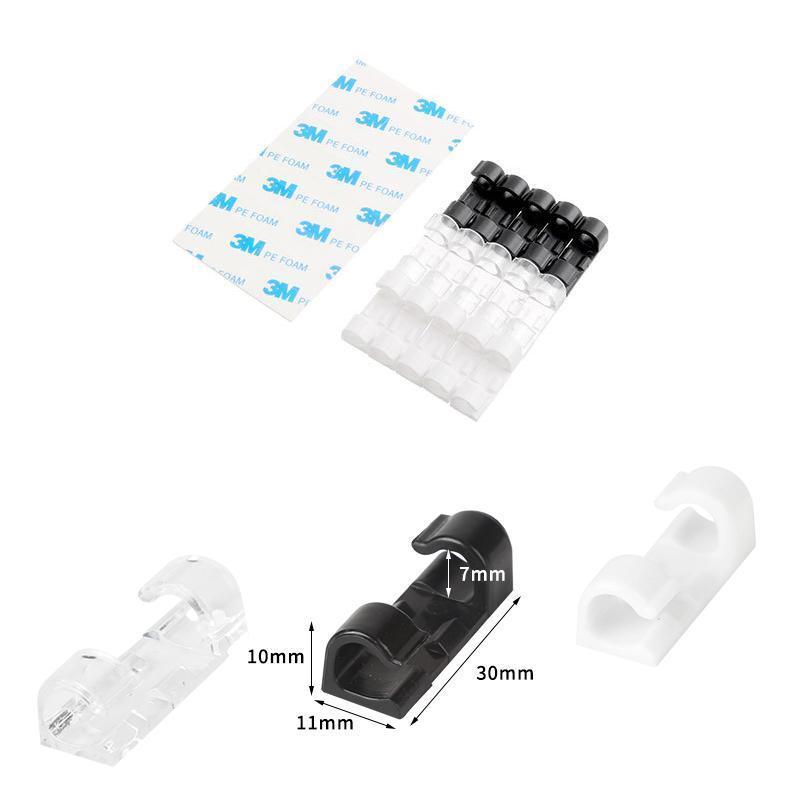 BowLift | Finisher Self-Adhesive Cable Clamps – 20 Pieces Cable Organizer Set