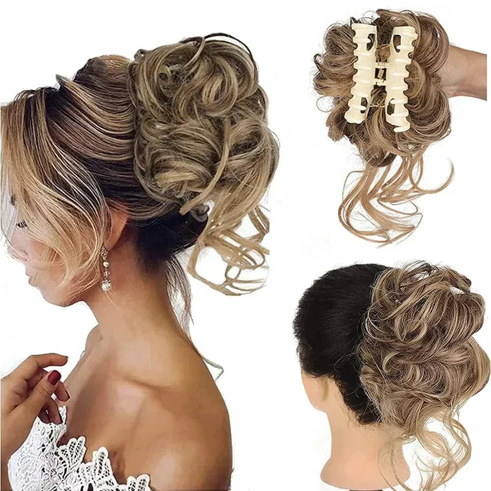 CurlyBun: Instant Curled Bun Hair Clip