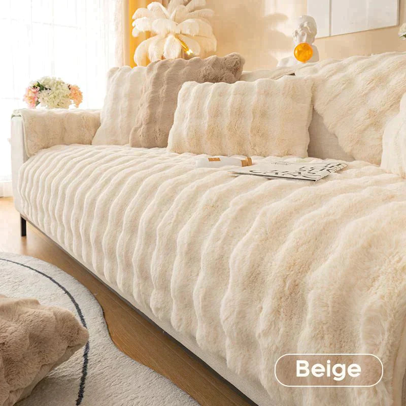 BowLift | thick rabbit plush sofa cover