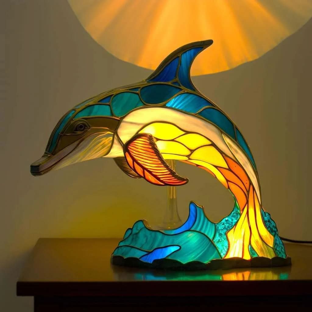 BowLift | LED Dog Table Lamp – Modern Resin Design