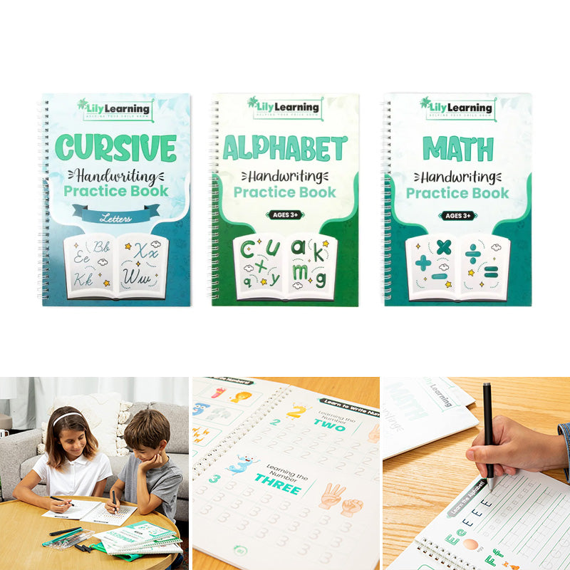 BowLift | Cursive Practice Sentence Reusable Exercise Notebooks for Children