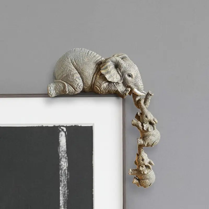 BowLift | Eleva Decorative Elephants Family Figurines – Set of 3 Interior Decoration
