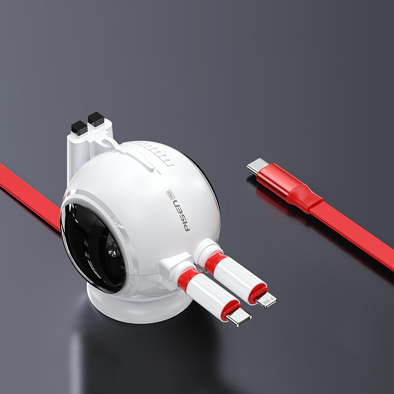 BowLift | 2-in-1 Retractable Super Fast Charging Data Cable