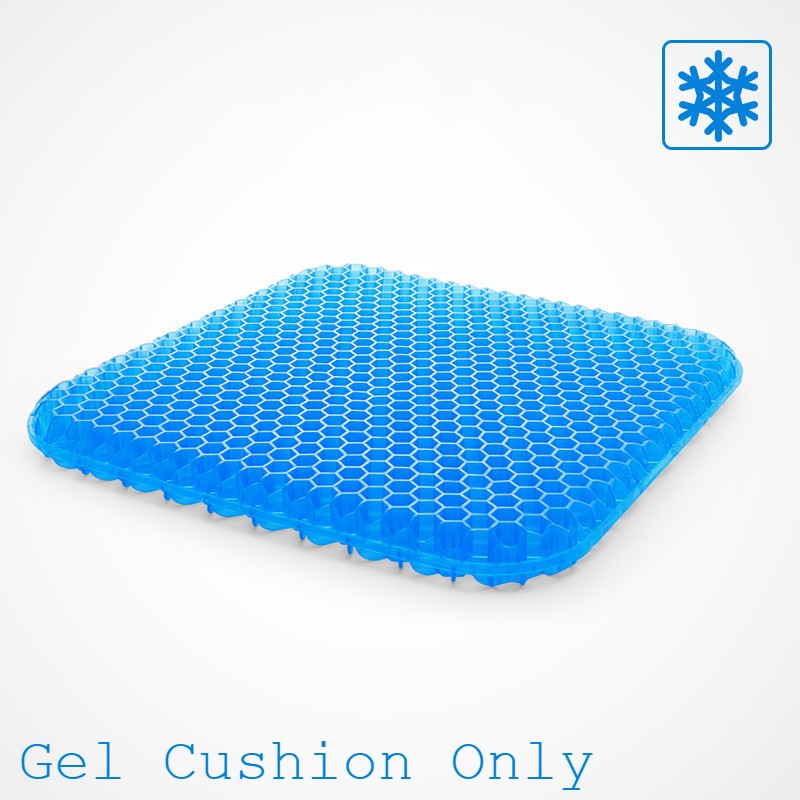 BowLift | Portable Cooling Gel Seat Cushion, with Non-Slip Cover, for Car, Office Chair, Wheelchair & More