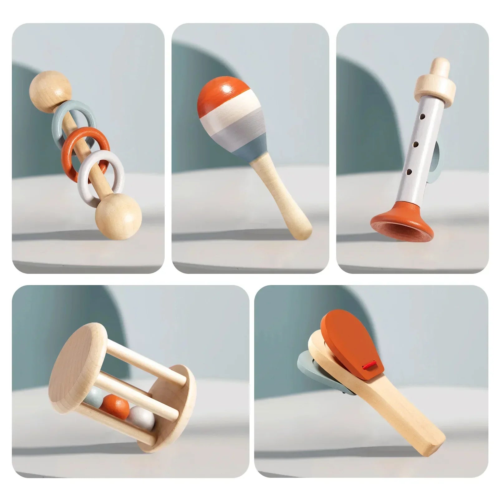 BowLift | Wood Montessori Musical Instrument Set for Toddlers - Professionally Tuned Xylophone, Maracas and more - Educational Gift for Preschoolers